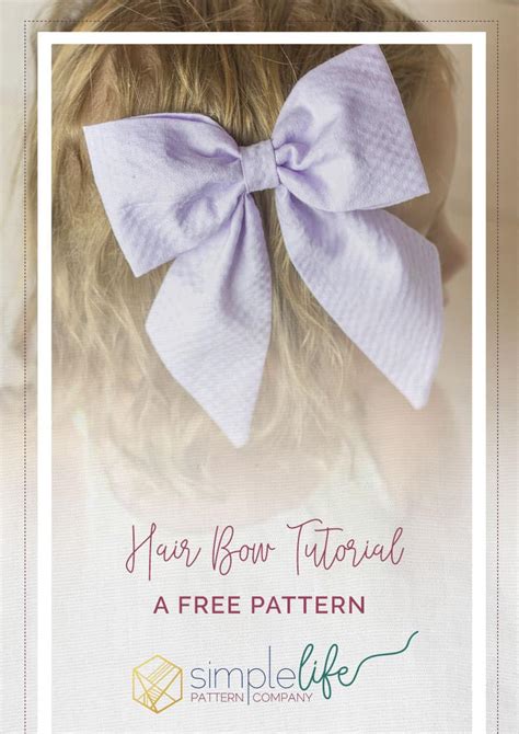 How To Make Hair Bows Free Printable Instructions