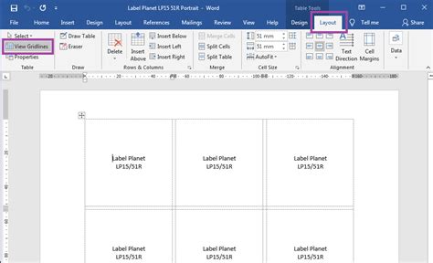 How To Make Label Template On Word