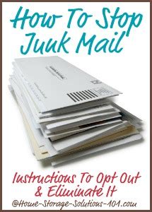 How To Opt Out Junk Mail Catalogs