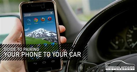 How To Pair Phone To Car