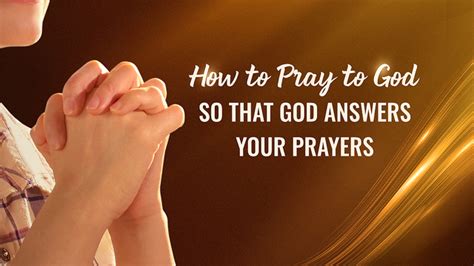 How To Pray For God Answer Your Prayers Epub