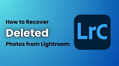 How To Recover Deleted Lightroom Catalog No Backup
