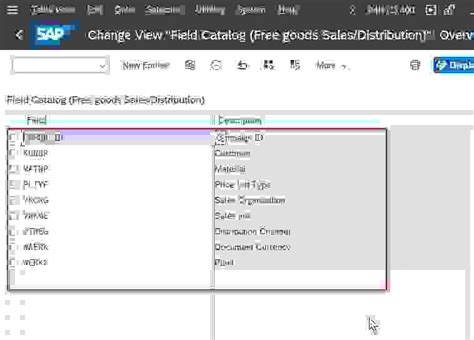How To See Sap Sd Field Catalog