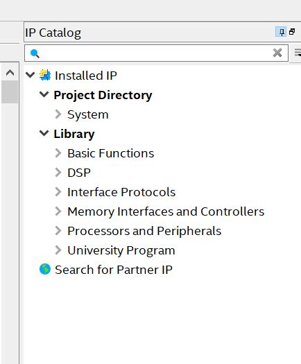 How To Use Ip Catalog In Quartus