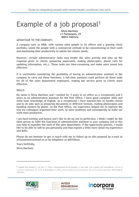How To Write A Proposal For Work Template