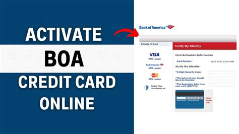 How to Activate Your BoFA Credit Card