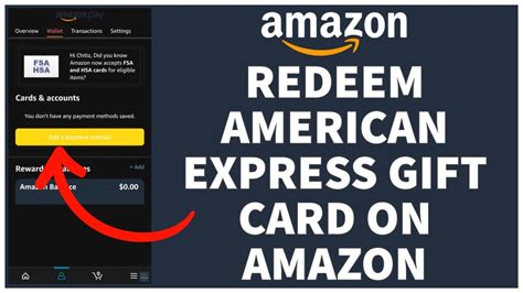 How to Add an American Express Gift Card to Amazon