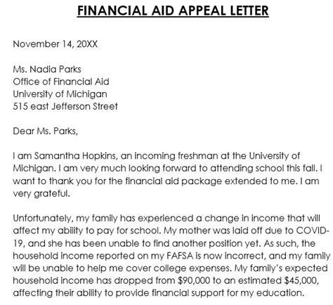 How to Appeal Your Financial Aid Decision