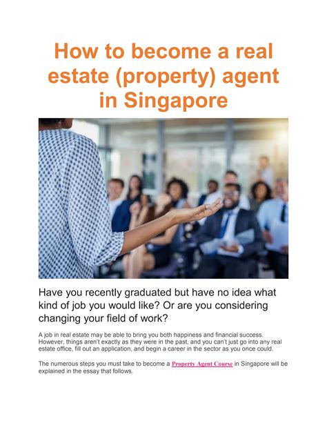 How to Become a Property Agent in Singapore in 10 Simple Steps