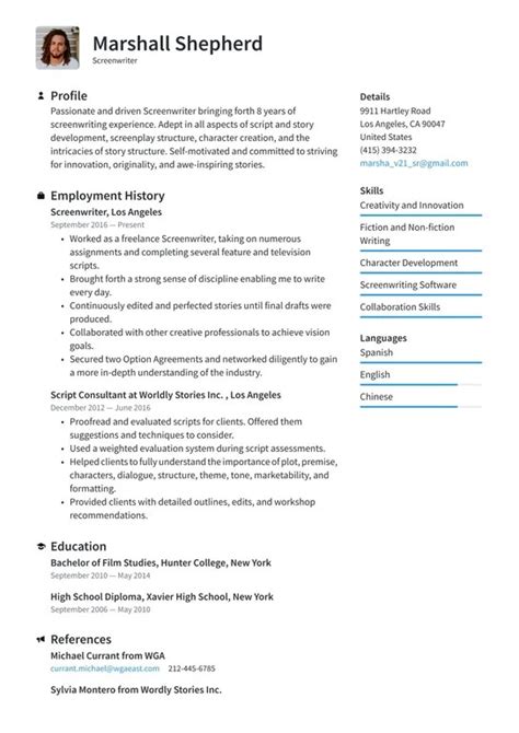How to Build a Screenwriting Resume with No Experience