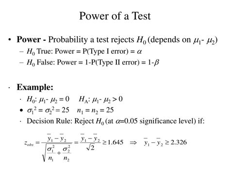 How to Calculate the Power of a Test