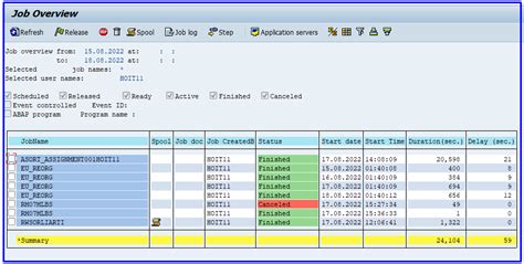 How to Check the Status of a Background Job in SAP