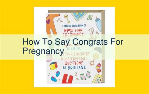 How to Congratulate Someone on Pregnancy: A Guide to Expressing Joy and Support