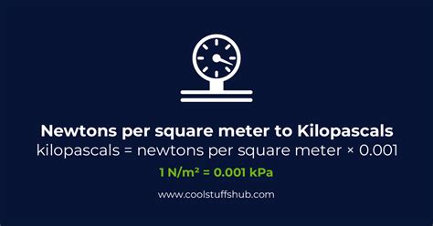 How to Convert kilopascals (kPa) to Newtons per Square Meter (N/m2)