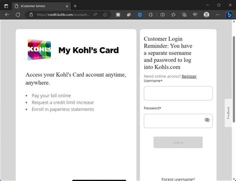 How to Create a Kohl's Payments Log In Account