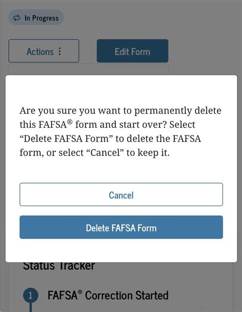 How to Delete Your FAFSA Form