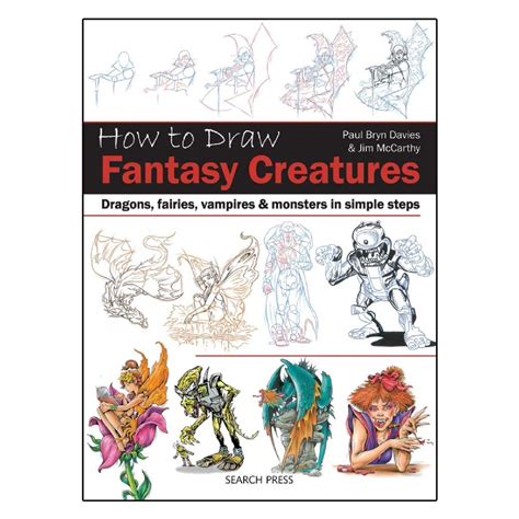 How to Draw Fantasy Creatures Dragons fairies vampires and monsters in simple steps Doc