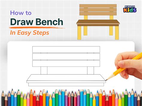 How to Draw a Bench with a Person and Dog on It