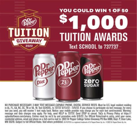 How to Enter the Dr Pepper Tuition Toss