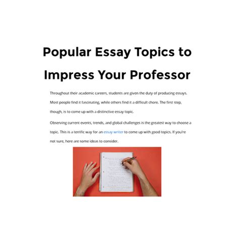 How to Find Essay Topics That Will Impress Your Professors and Readers