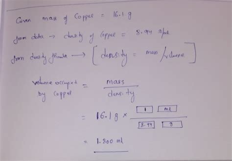 How to Find the Volume of a Ten Gram Sample of Calcite