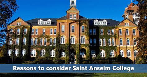 How to Get Accepted to St. Anselm College