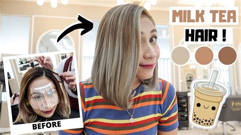 How to Get Milk Tea Color Hair