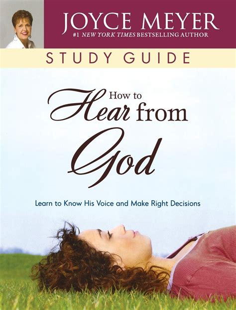 How to Hear from God Study Guide Learn to Know His Voice and Make Right Decisions Meyer Joyce Epub