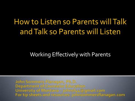 How to Listen so Parents Will Talk and Talk so Parents Will Listen Epub