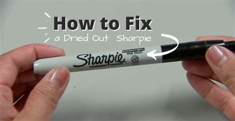 How to Make a Sharpie Work Again: Revitalizing Your Writing Tool