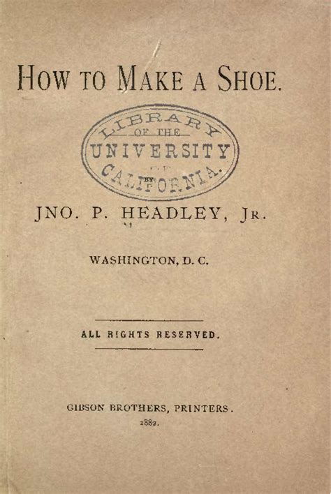 How to Make a Shoe (1882) How to Make a Shoe (1882) Epub