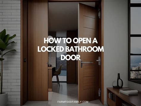 How to Open a Locked Bathroom Door in 5 Easy Steps