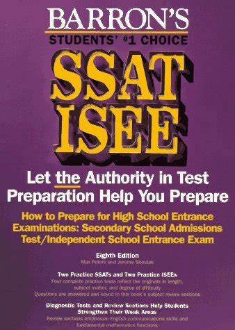 How to Prepare for the SSAT ISEE BARRON S HOW TO PREPARE FOR HIGH SCHOOL ENTRANCE EXAMINATIONS Doc