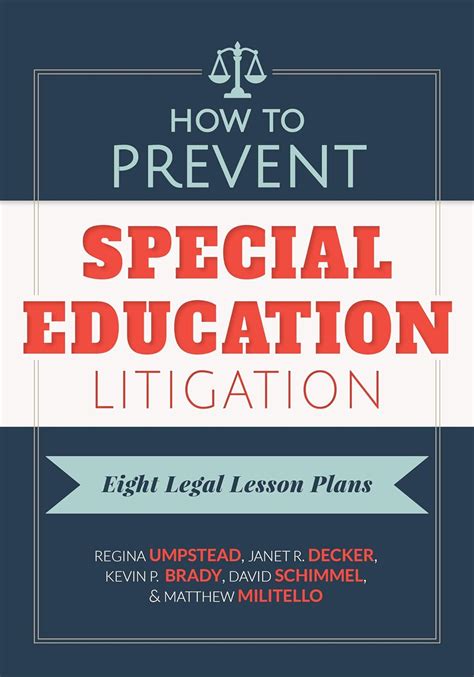 How to Prevent Special Education Litigation Eight Legal Lesson Plans Epub