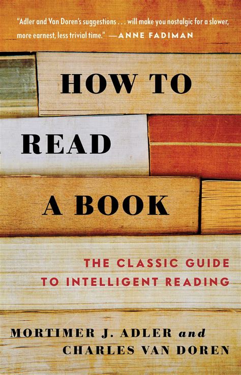 How to Read a Book The Classic Guide to Intelligent Reading Epub