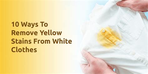 How to Remove 12 Yellow Stains from White Shirts