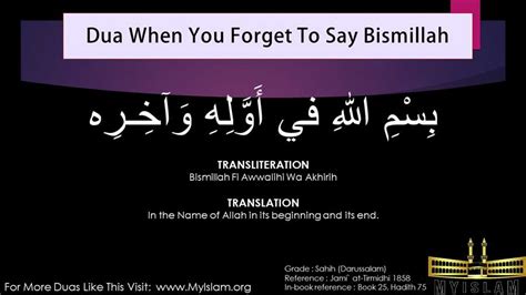 How to Say the Bismillah