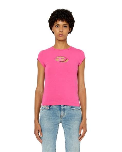 How to Style a Diesel T Shirt Pink