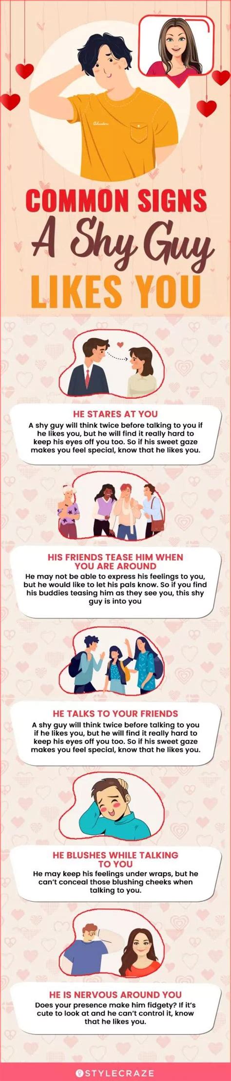 How to Tell if a Shy Guy Likes You