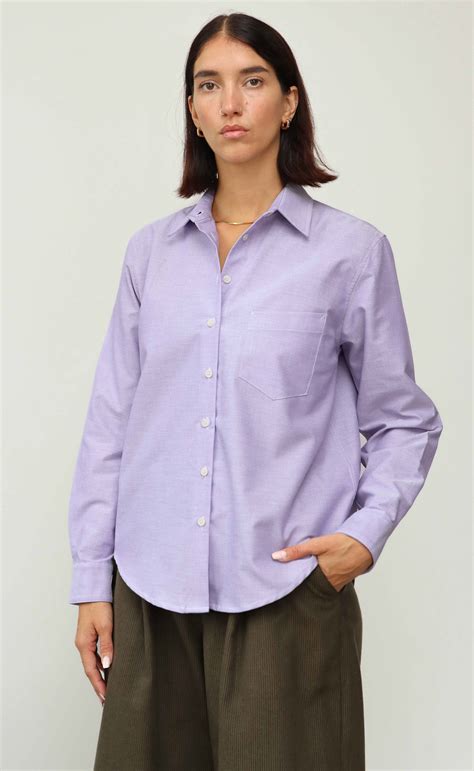 How to Wear a Lilac Button Down Shirt