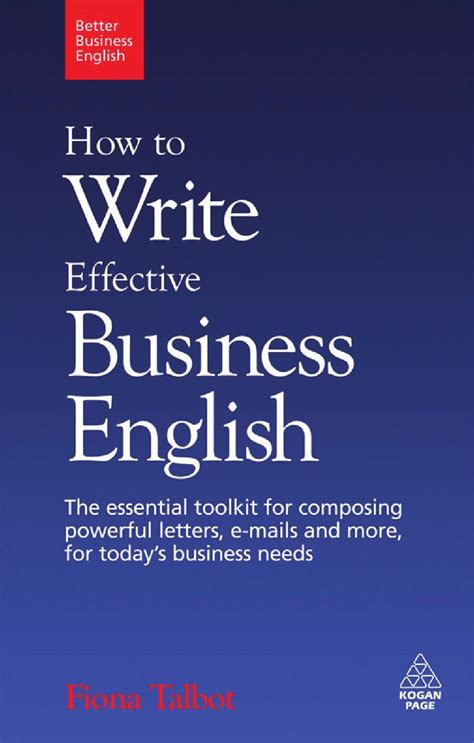 How to Write Effective Business English The Essential Toolkit for Composing Powerful Letters, E-Mai Kindle Editon