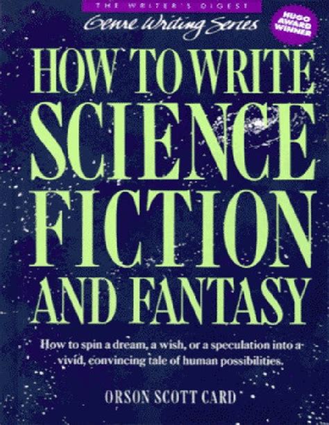 How to Write Science Fiction and Fantasy Kindle Editon