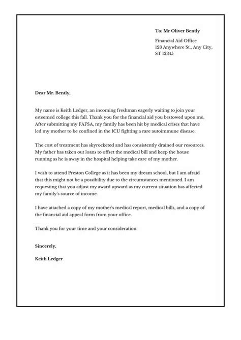 How to Write a Financial Aid Appeal Letter