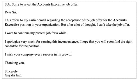 How to Write an Email to Reject an Offer VS Accept in 2025