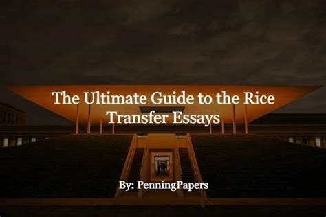 How to Write the Rice Essay: A Comprehensive Guide