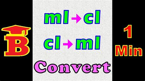 How to convert cl to ml