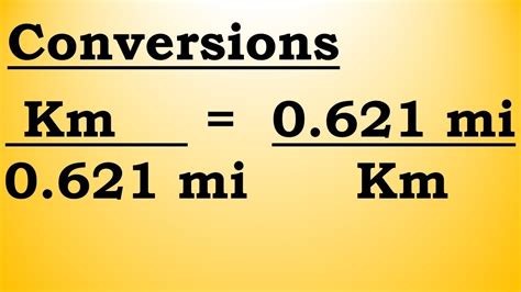 How to convert kilometers to miles