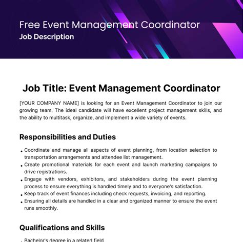 How to find a job in event management