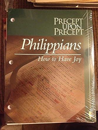 How to have joy Philippians Precept Upon Precept Bible Study Series Reader