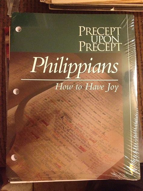 How to have joy Philippians Precept Upon Precept Bible Study Series Reader